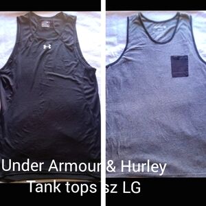 Hurley and Under Armour Men's tank tops M/L